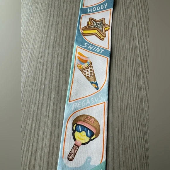 Hermes funny ice cream twilly - Picture 11 of 12